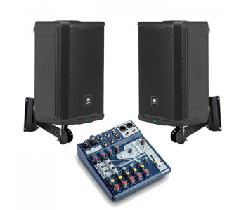 Акустична система 2 колонки JBL EON712 + мікшер